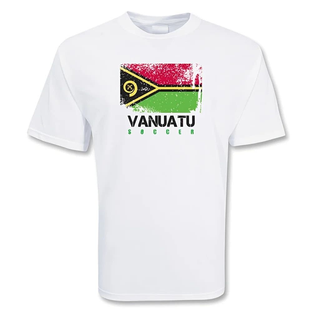 Vanuatu Vanuatu Men's Soccer T-Shirt in White
