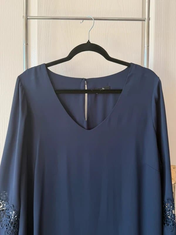 Wallis Wallis Navy Blue Lace Dress