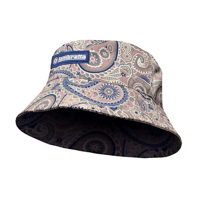 Lambretta Lambretta Men's Paisley Logo Bucket Hat in Mid Grey - 2
