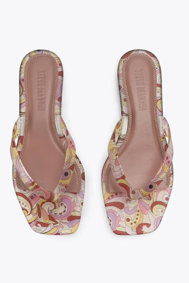 Steve Madden STEVE MADDEN Women's 'Trella Jelly Floral Print' Sandals in Pink - 2