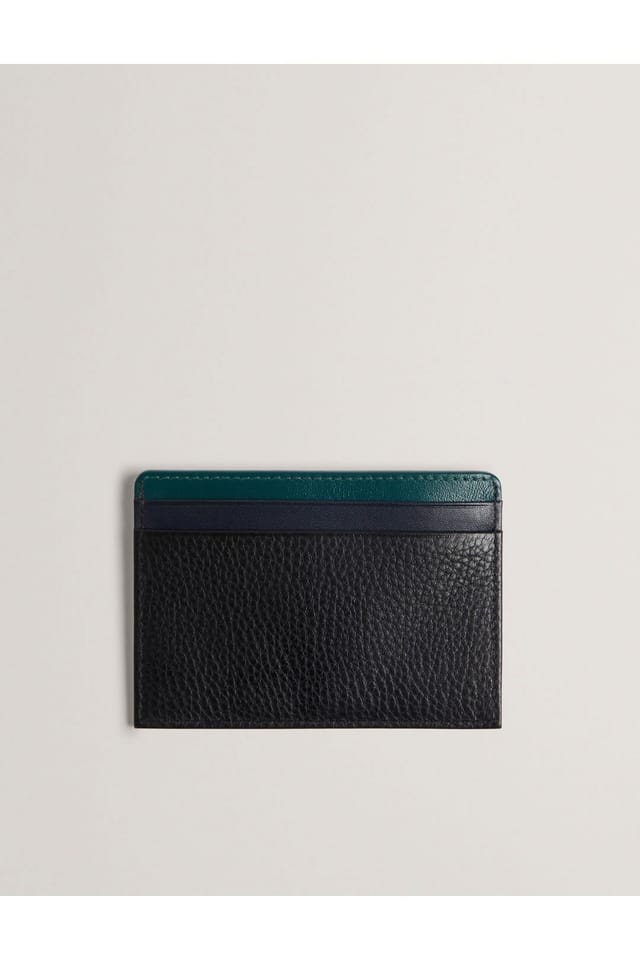 Ted Baker Ted Baker Men's Grayton Stripe Leather Cardholder Black - 2