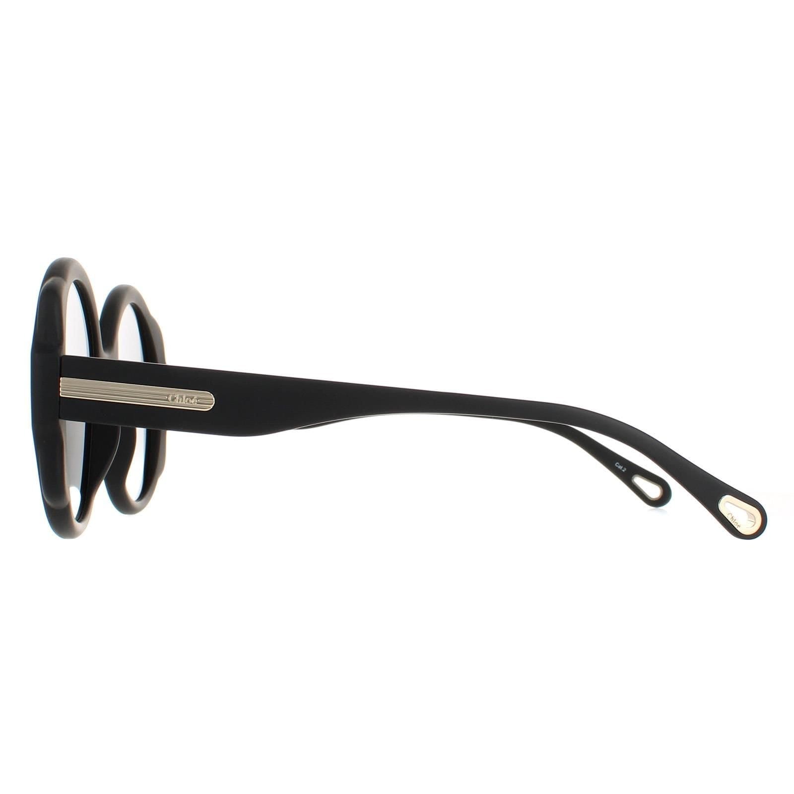 Chloé Chloé Women's Round Matte Black Grey CH0120S - 4