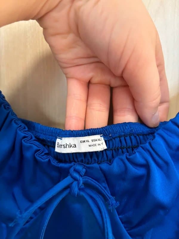 Bershka Blue corset top