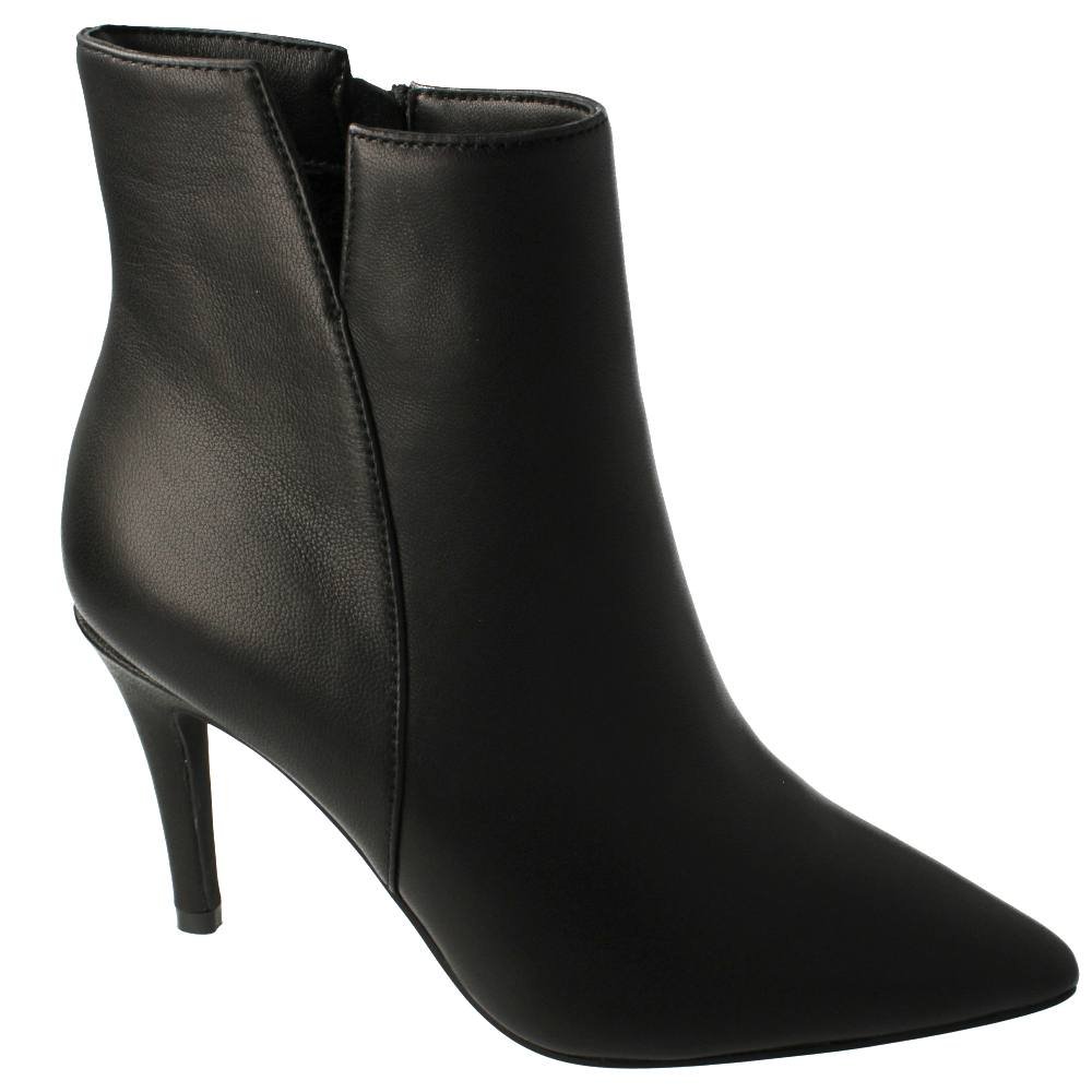 Down To Earth Down To Earth Women's Pointed Toe Stiletto Ankle Boots in Black - 3