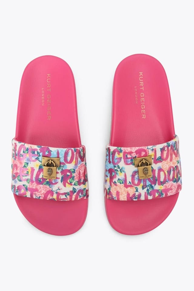 Kurt Geiger London Kurt Geiger London Women's 'Brixton Poolslide' Sandals in Pink - 2