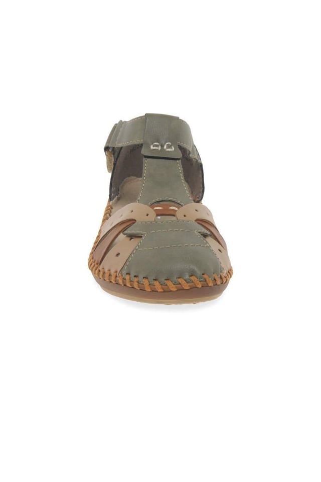 Rieker Rieker Women's 'Maria' T-Bar Sandals in Olive - 3