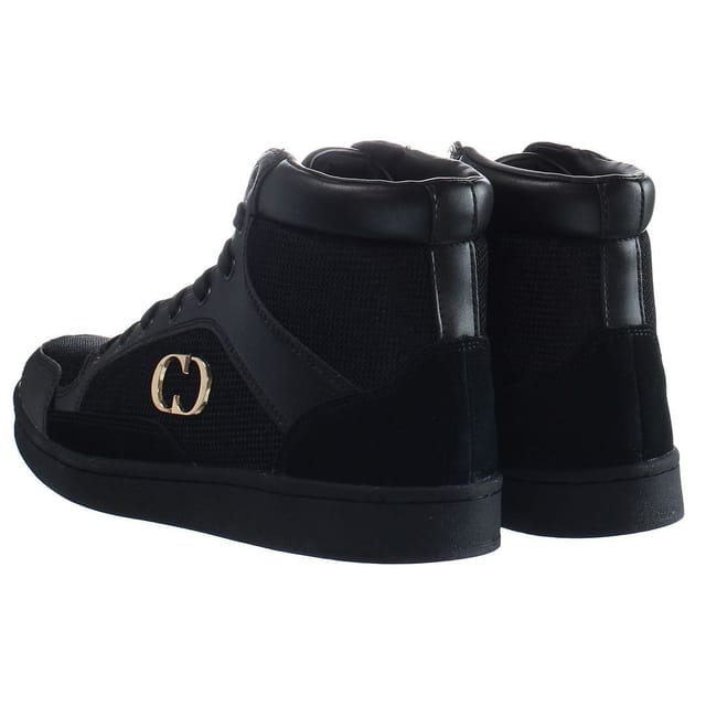 Criminal Damage Criminal Damage Men's Craft High Top Lace-Up Black Synthetic Trainers - 3