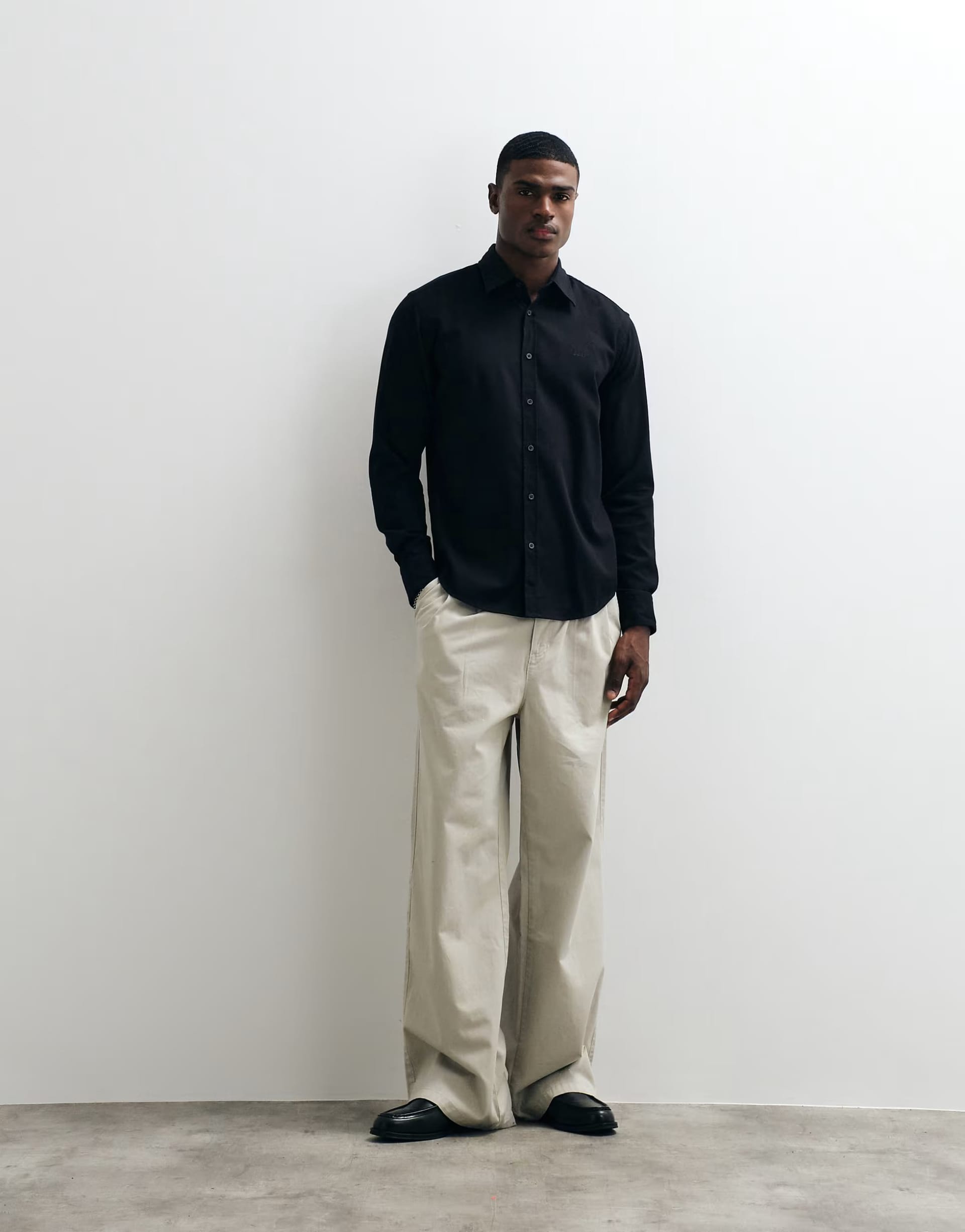 Boss Orange Black Pique Shirt by ASOS