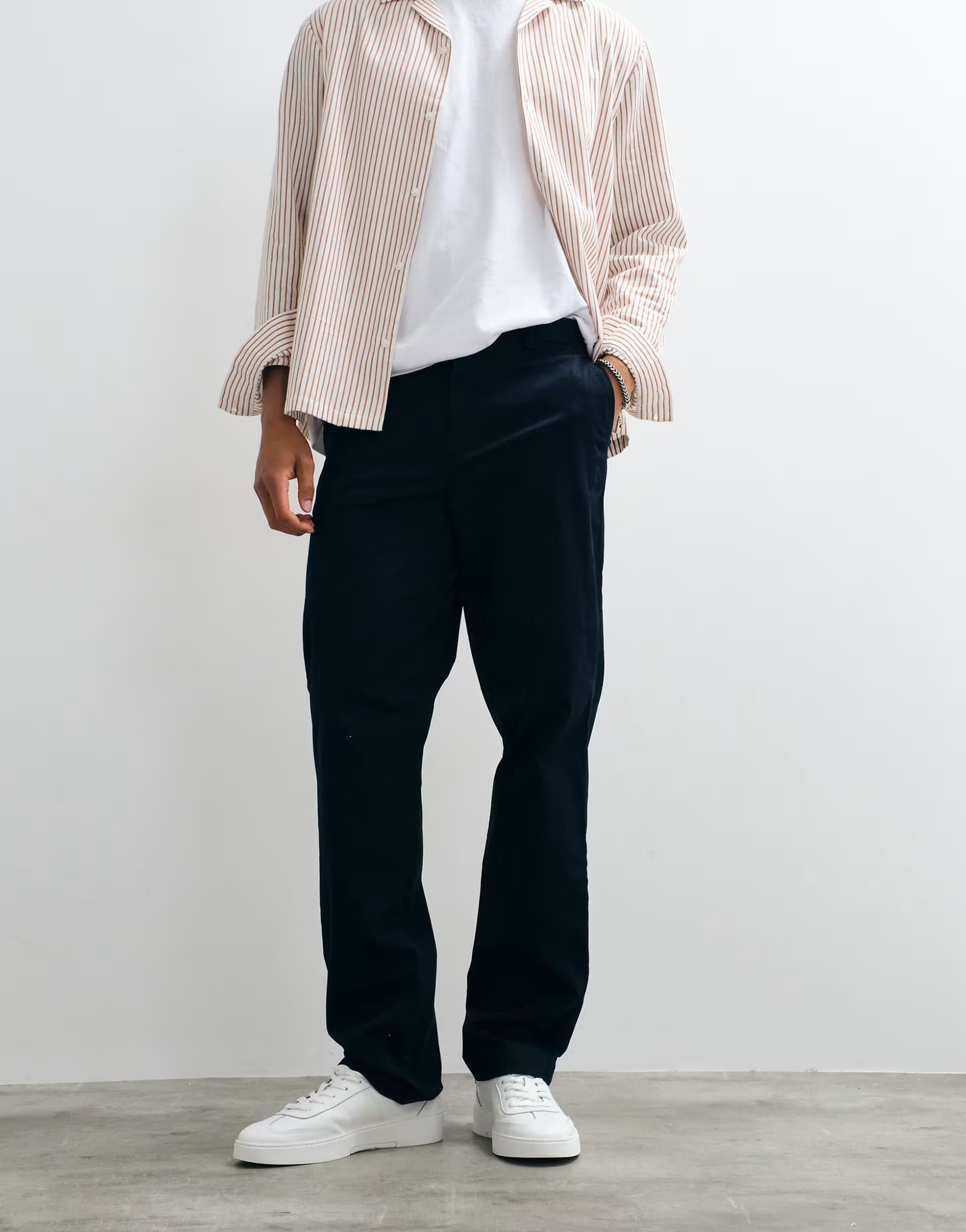 ASOS Tommy Hilfiger dover straight leg twill trousers in navy