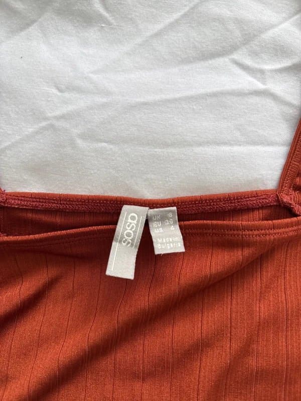 ASOS Size 8 square neck tie bodysuit