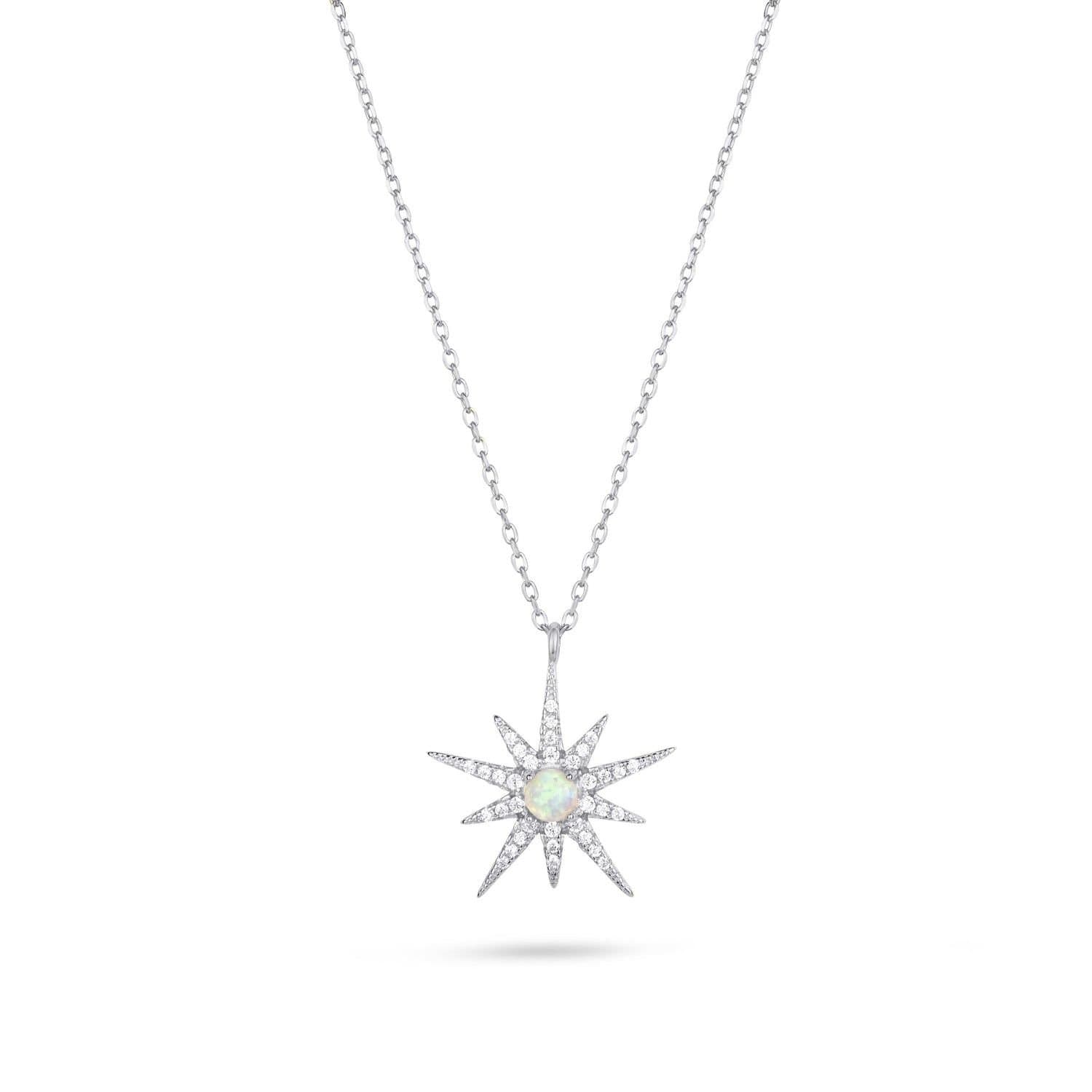 Gold Trip Gold Trip Women's North Star Necklace in Silver