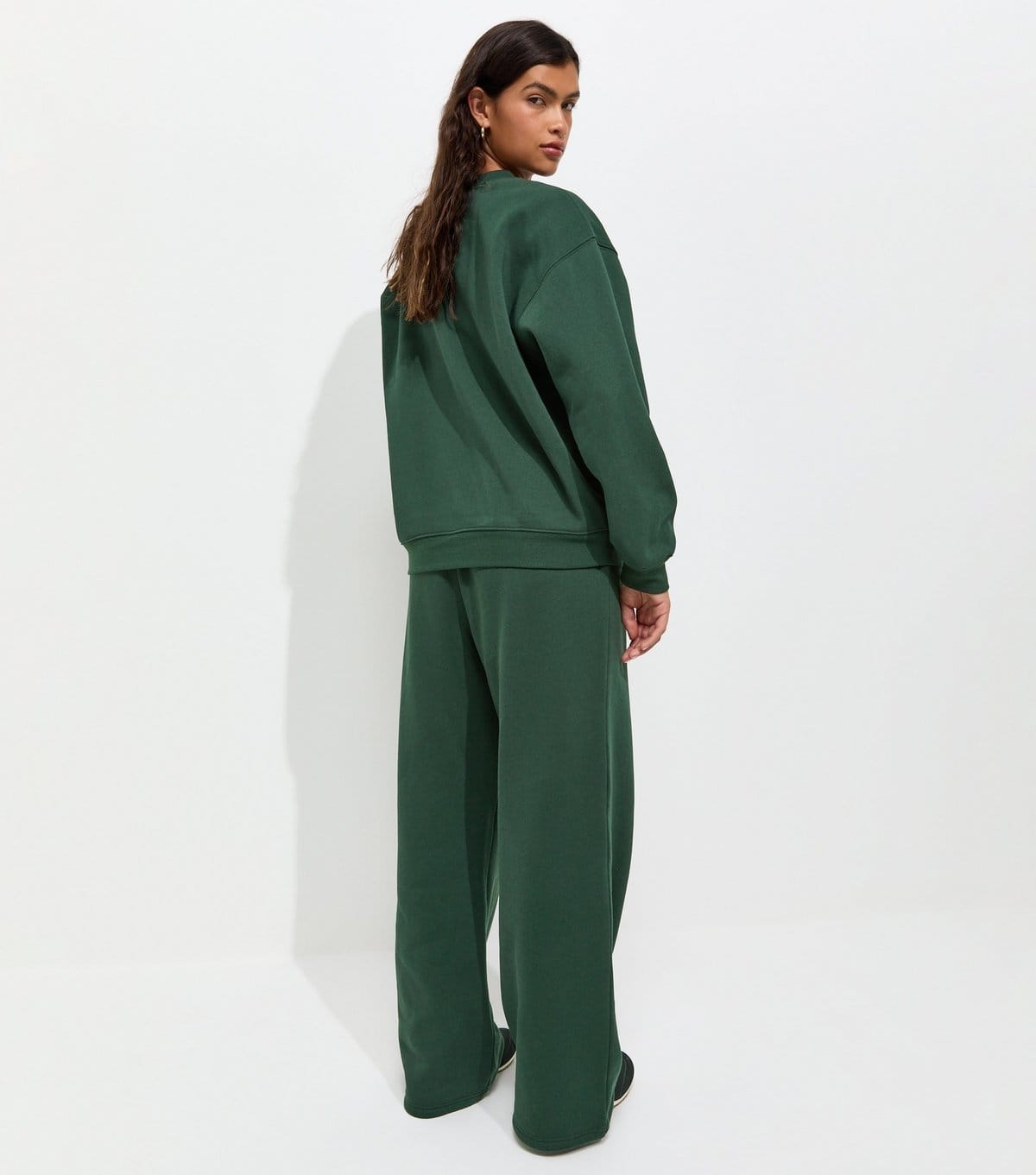 New Look Women's Dark Green Cotton Rich Relaxed Sweatshirt New Look - 4