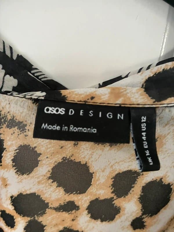 ASOS ASOS patterned sheer blouse