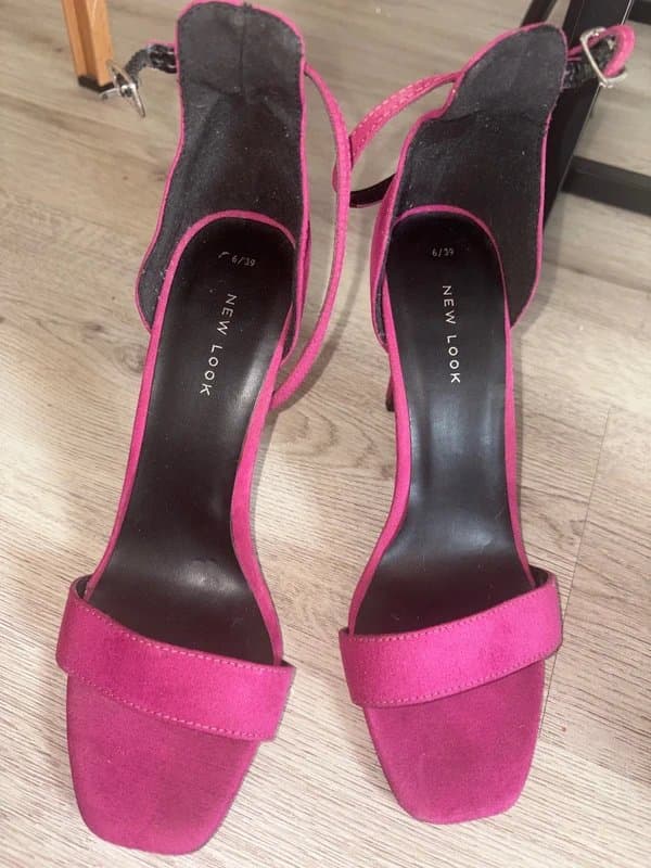 New Look New look pink velvet stilettos