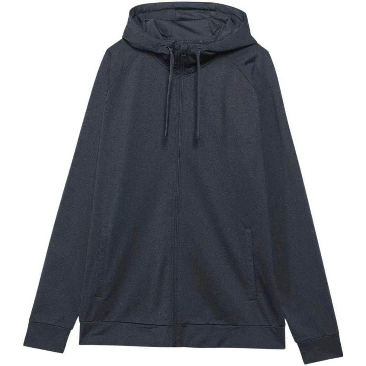 4F 4F Men's WAW24TFSWM403 Full Zip Hoodie in Black