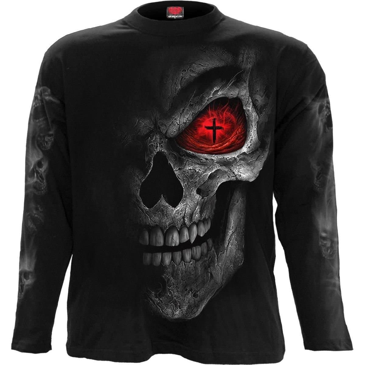 Spiral Spiral Men's DEATH STARE - Longsleeve T-Shirt Black