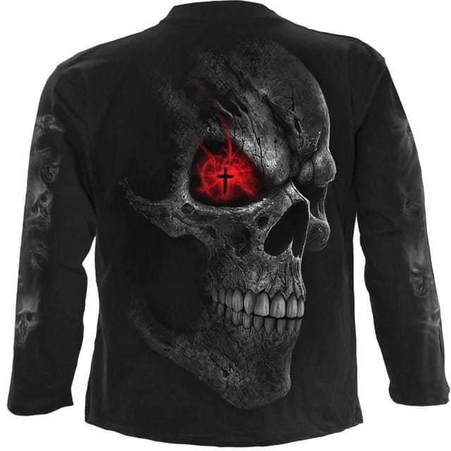 Spiral Spiral Men's DEATH STARE - Longsleeve T-Shirt Black - 3