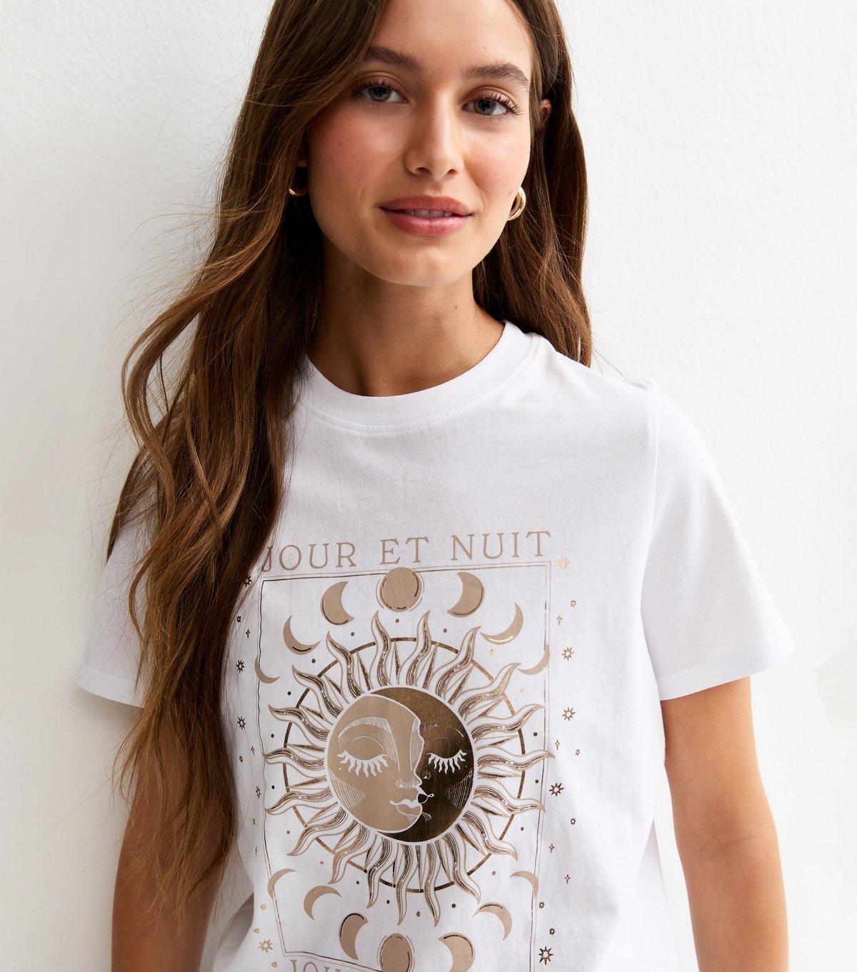 New Look Women's White Mystic Print T-Shirt New Look - 2