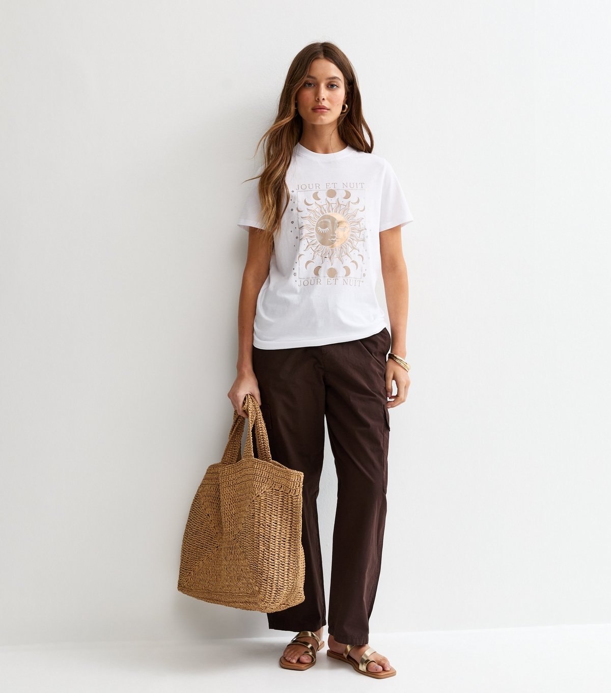 New Look Women's White Mystic Print T-Shirt New Look - 3