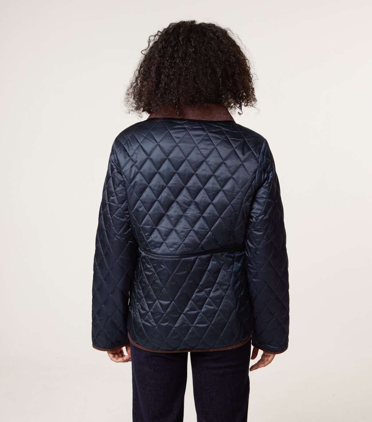 Blue Vanilla Women's Navy Diamond Quilted Jacket Blue Vanilla New Look - 4