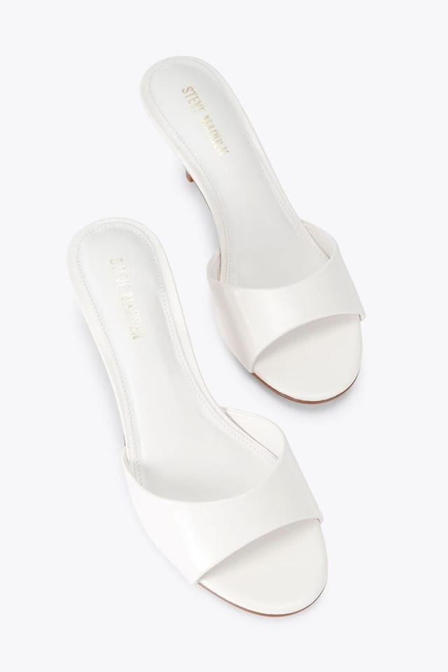 Steve Madden STEVE MADDEN Women's 'Kendrix White' Leather Heels in White - 2