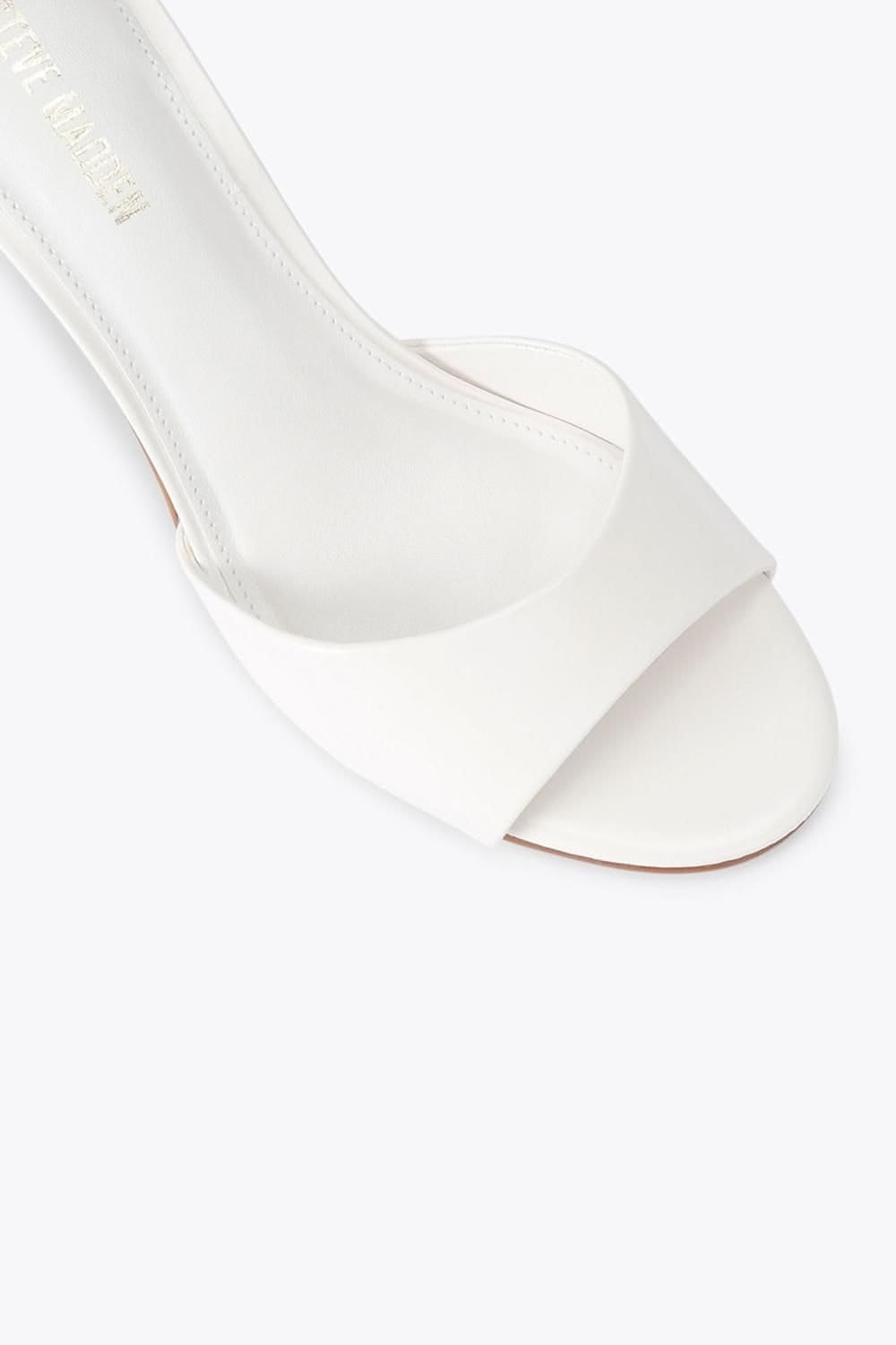 Steve Madden STEVE MADDEN Women's 'Kendrix White' Leather Heels in White - 4