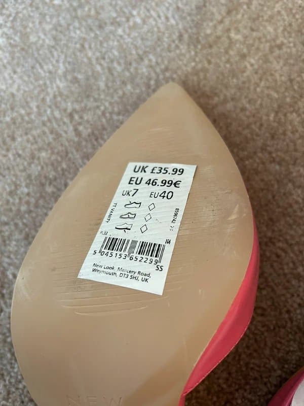 New Look Pink Heels Brand New RRP £35
