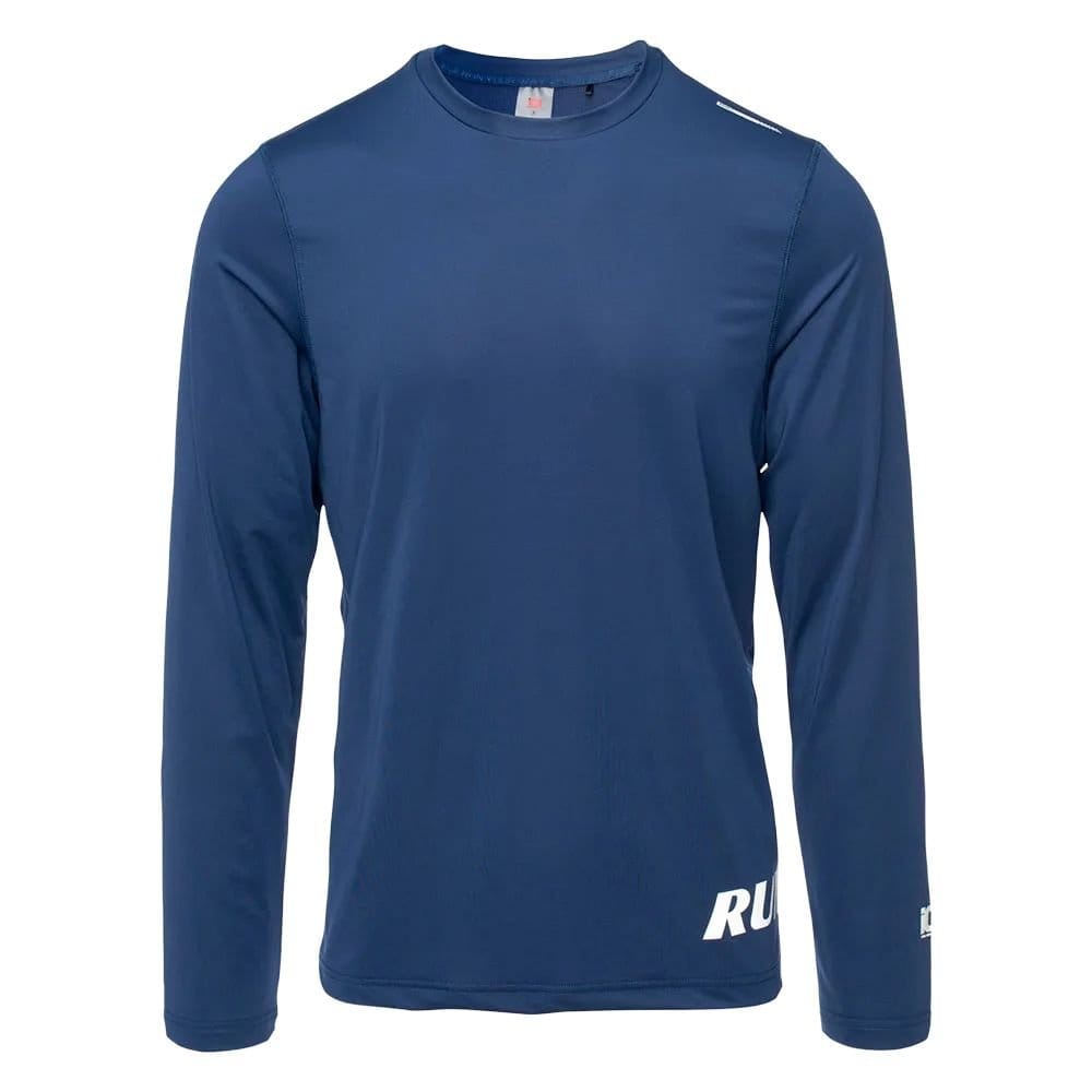 IQ Blue Polyester/Elastane Long-Sleeved Running T-Shirt
