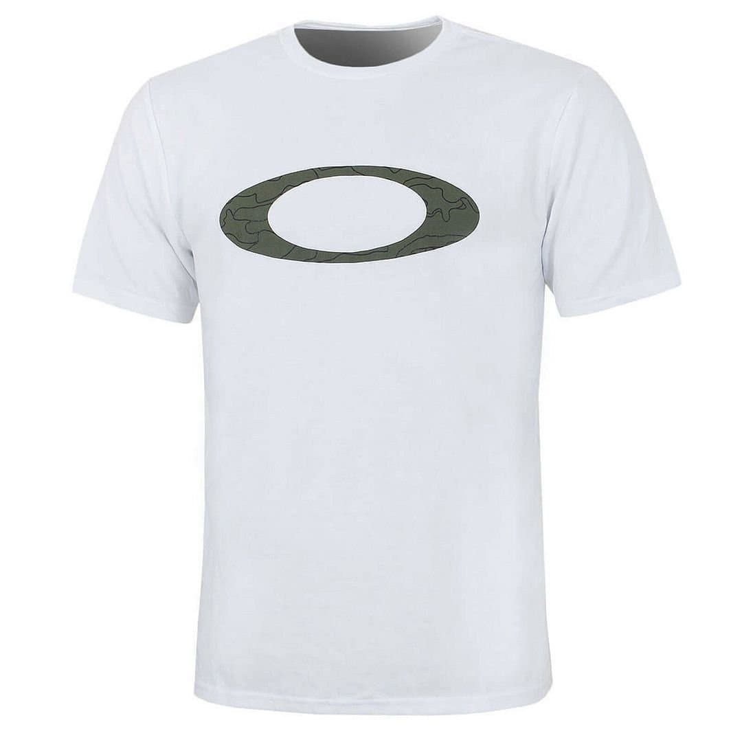 Oakley Oakley Men's Short Sleeve Crew Neck White Ellipse Line Camo T-Shirt