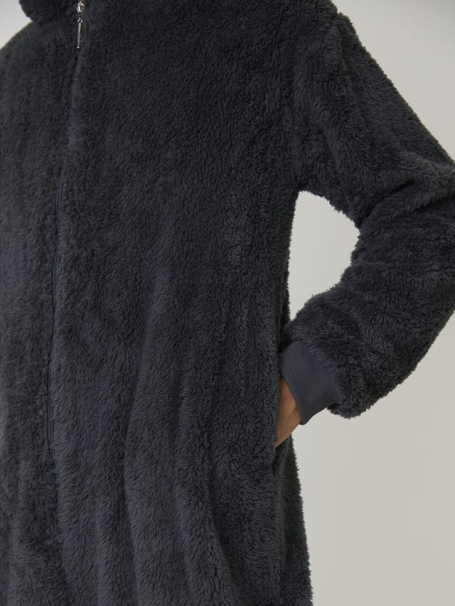Loungeable Loungeable Men's Sherpa All in One in Grey - 2
