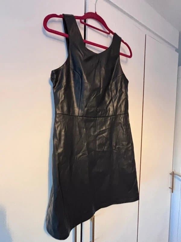 Never Fully Dressed Leather look pinafore