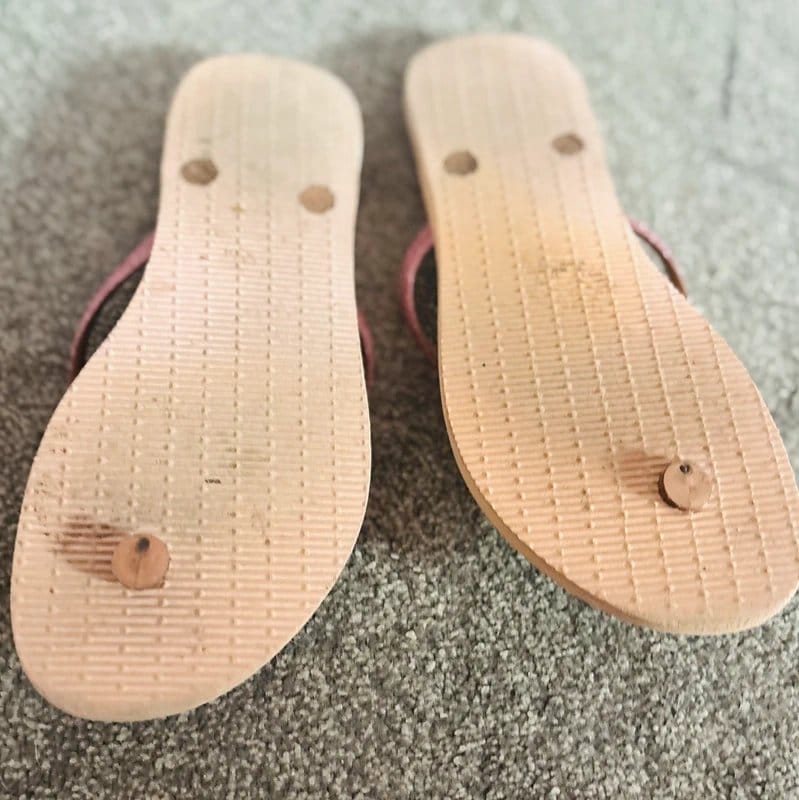 Havaianas Havaianas 6-7 pink glitter sandals holiday wedding hen do party festival 39-40same day post - 1