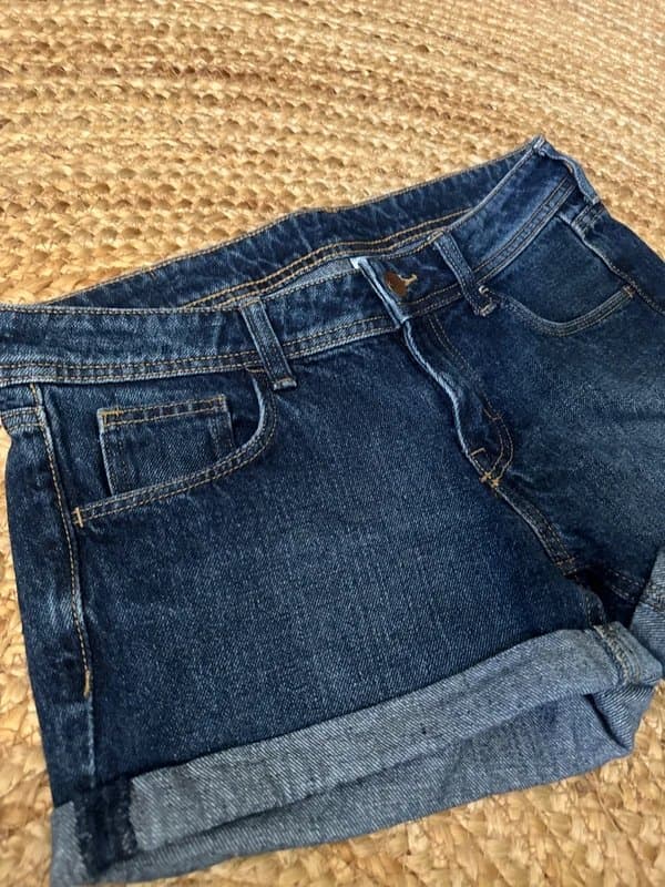 H&M &Denim low waisted denim shorts size 6