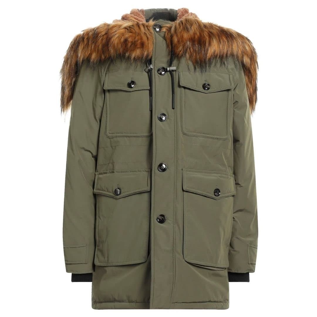 Diesel Diesel Men's Green Hooded Winter Jacket
