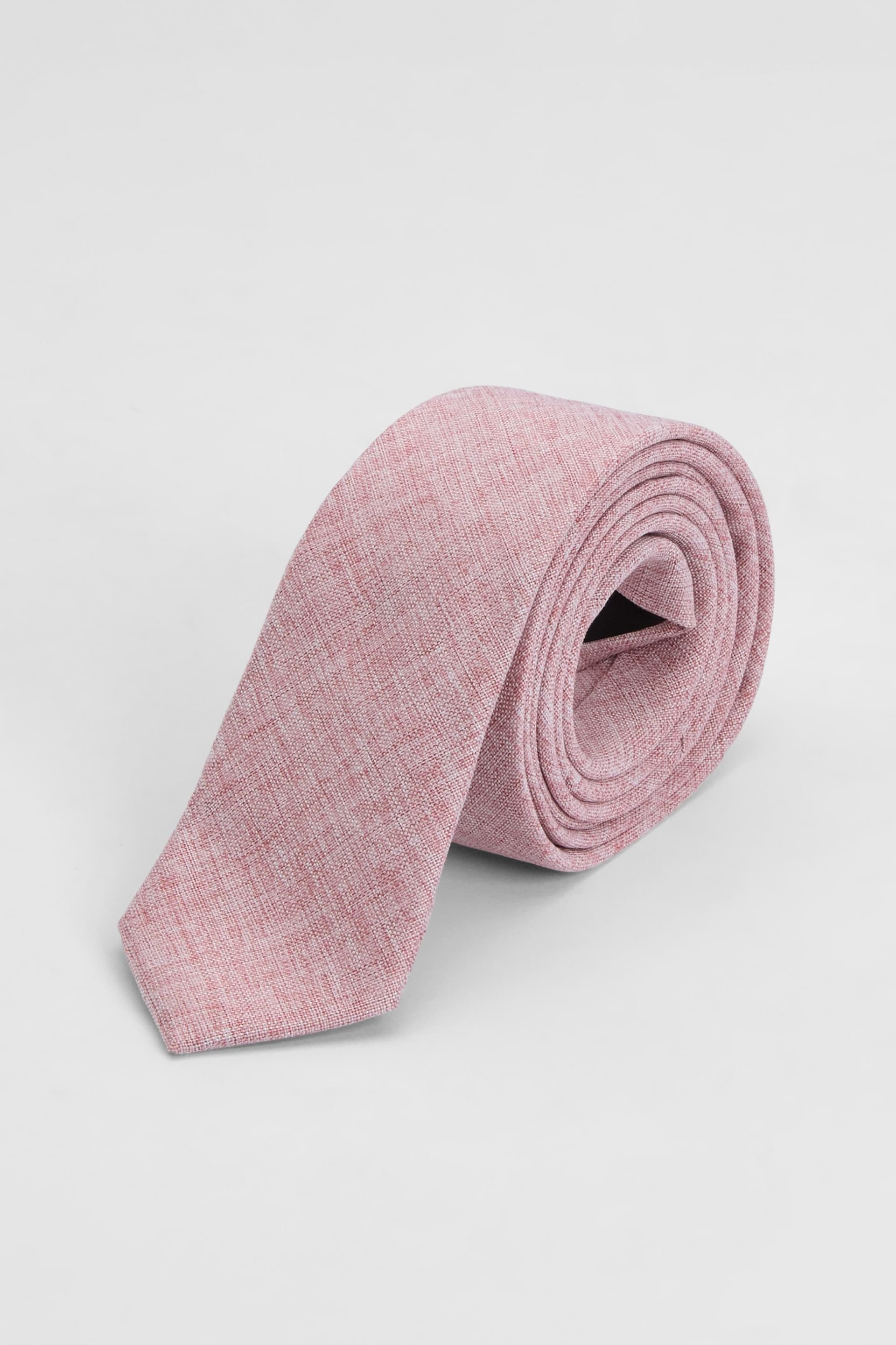 Burton Burton Men's Pink Linen Look Tie