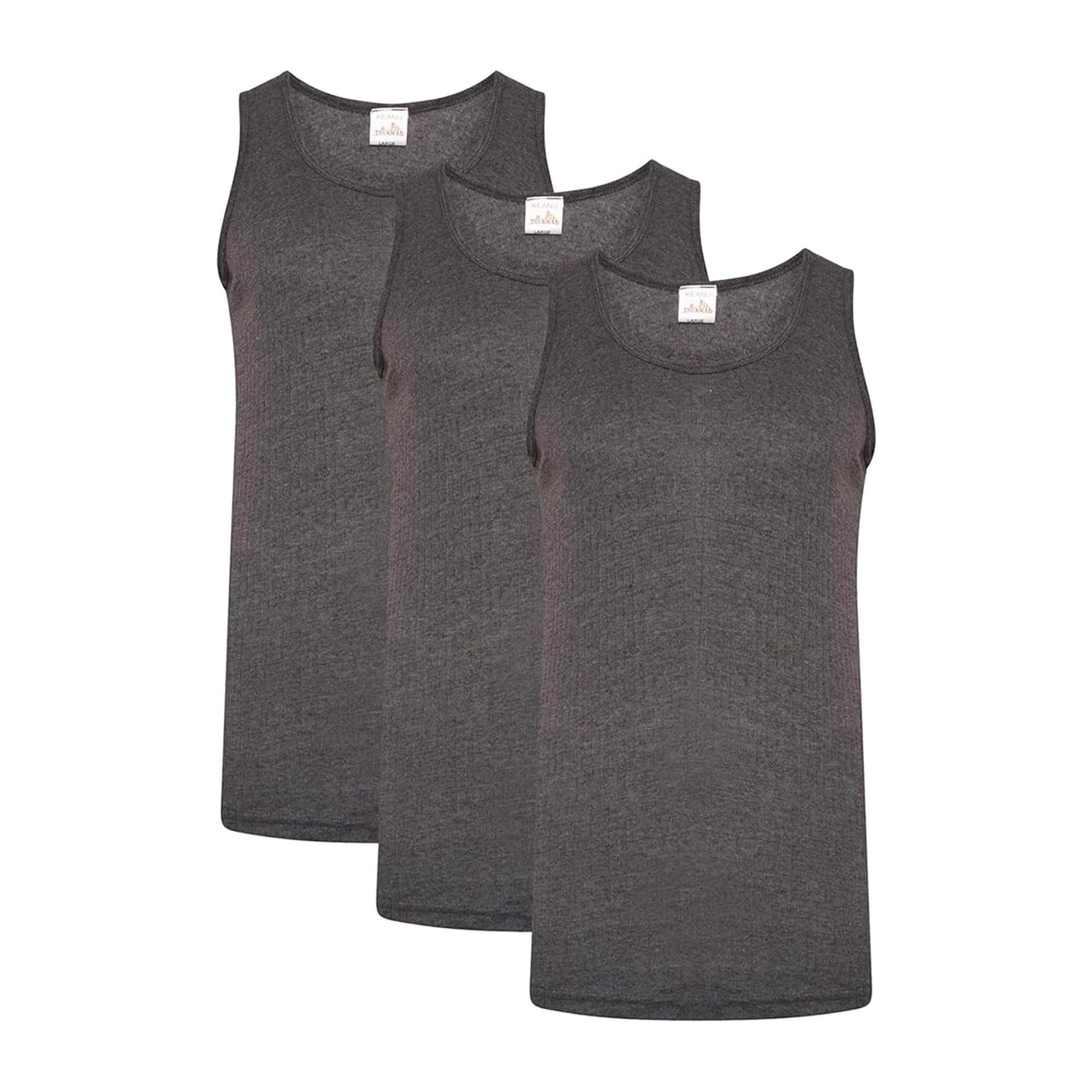 Heatforce Heatforce Men's Thermal Vest (Pack of 3) in Grey