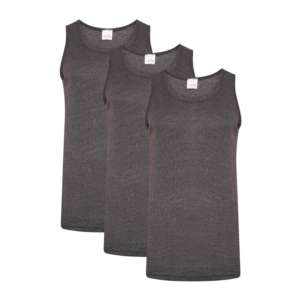 Heatforce Heatforce Men's Thermal Vest (Pack of 3) in Grey - 3