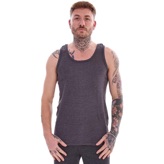 Heatforce Heatforce Men's Thermal Vest (Pack of 3) in Grey - 3