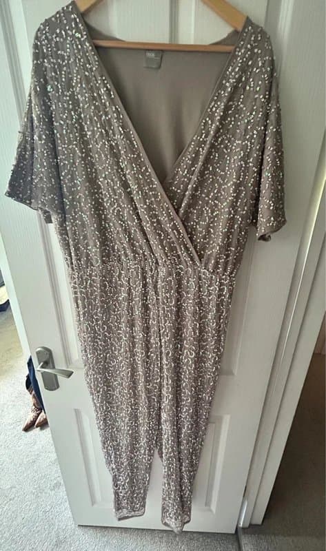 ASOS Asos sequin jumpsuit size 20