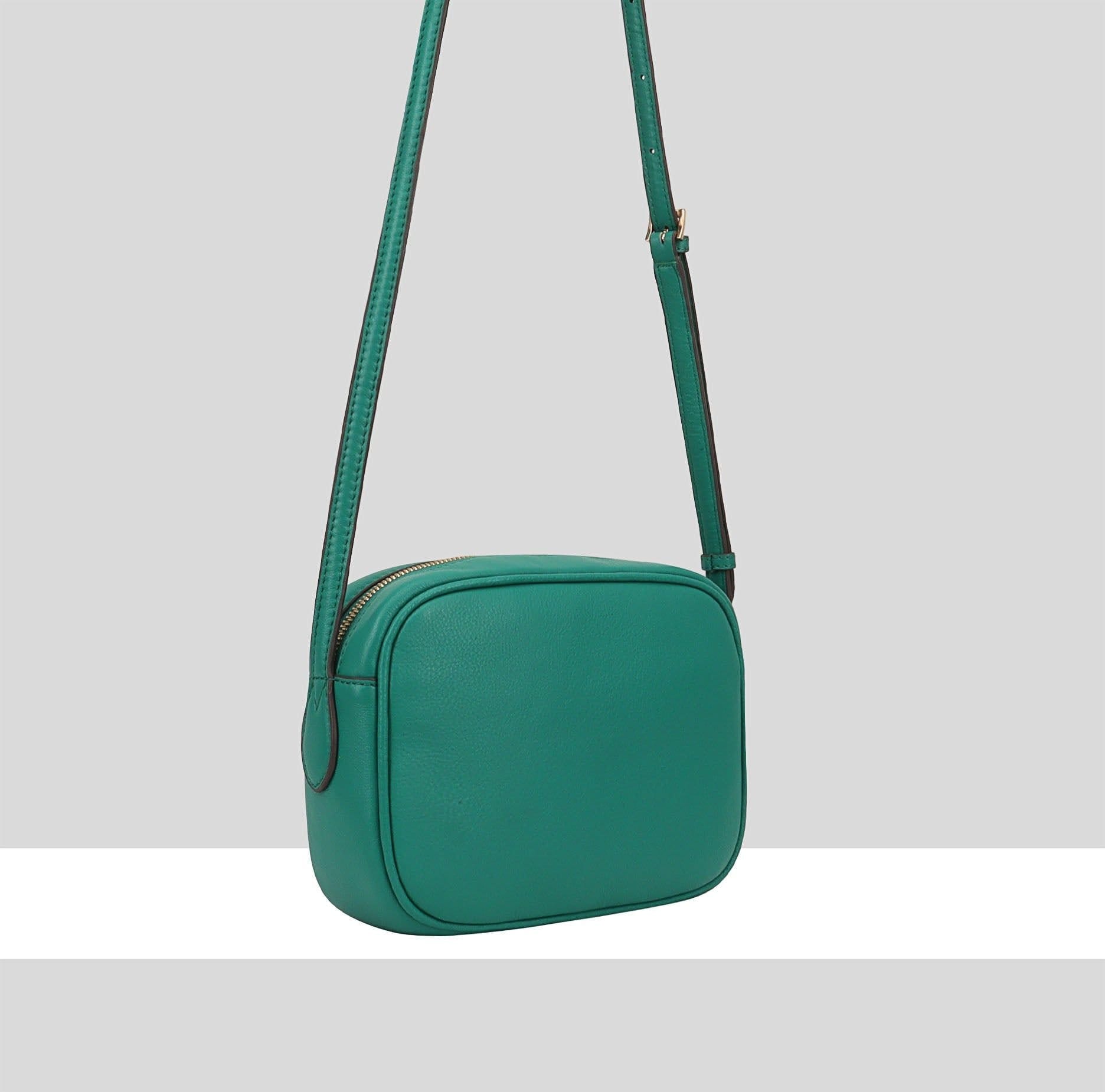 Paul Costelloe Paul Costelloe Women's Sazava Leather Cross Body Bag in Green - 4