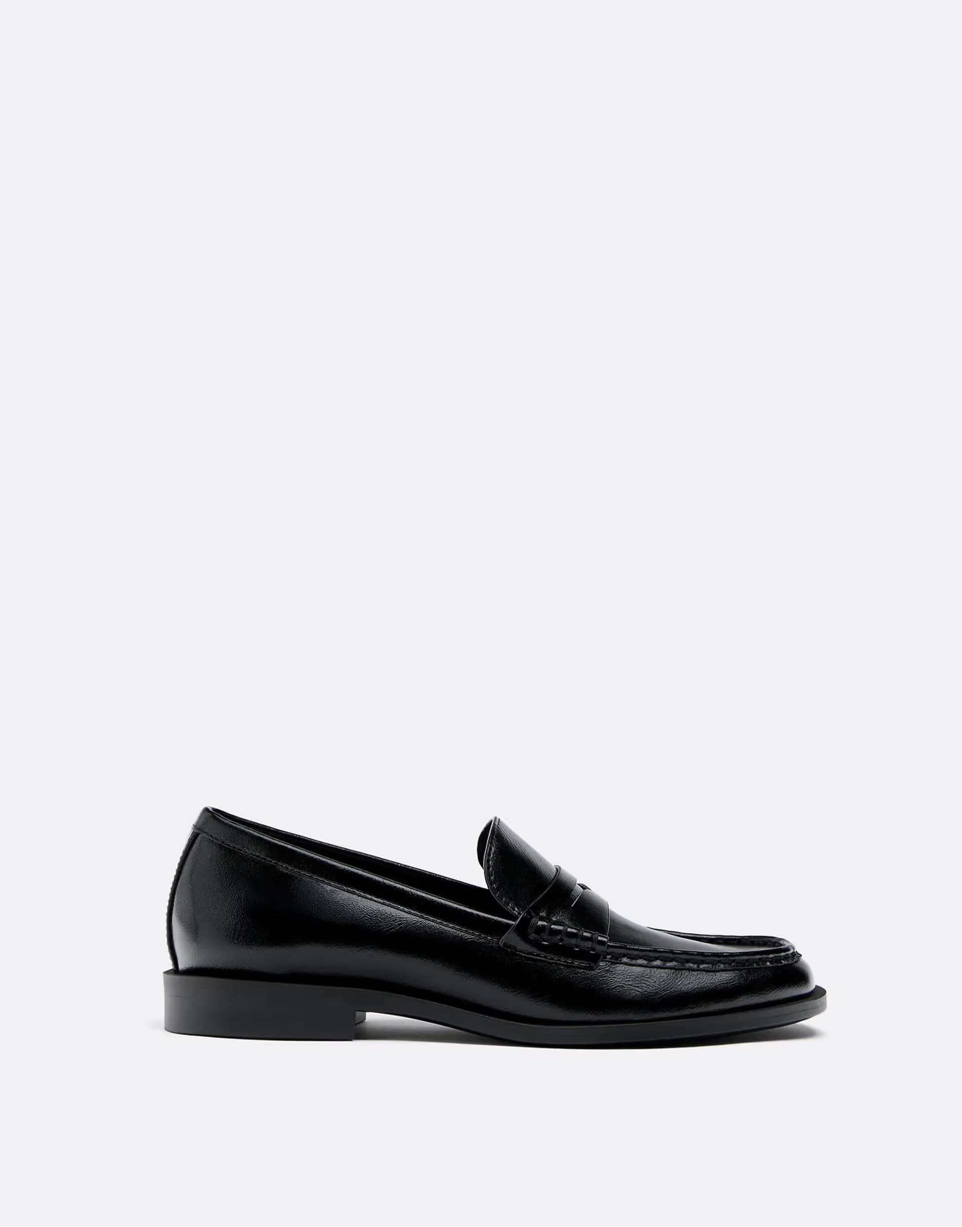 ASOS ASOS Black Leather Effect Loafers