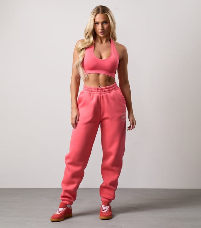 Gym King Women's Coral Transform Halter Neck Bra Gym King New Look - 2