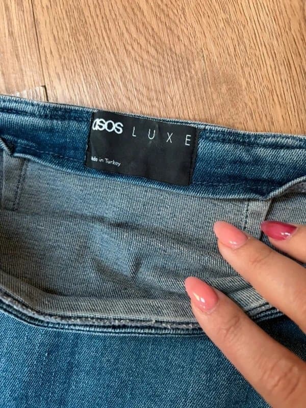 ASOS ASOS luxe denim skirt size 8