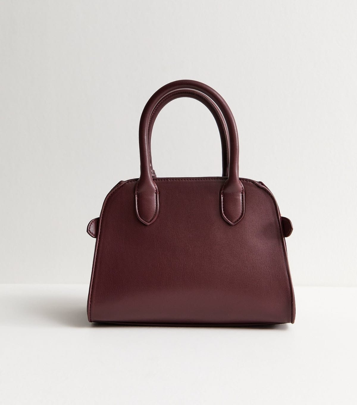 New Look Burgundy Faux Suede Small Shopper Bag Vegan New Look - 4