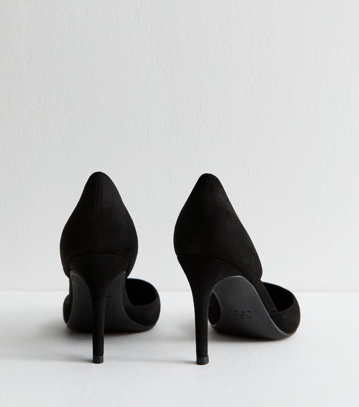 New Look Women's Wide Fit Black Faux Suede D'Orsay Court Shoes New Look - 4