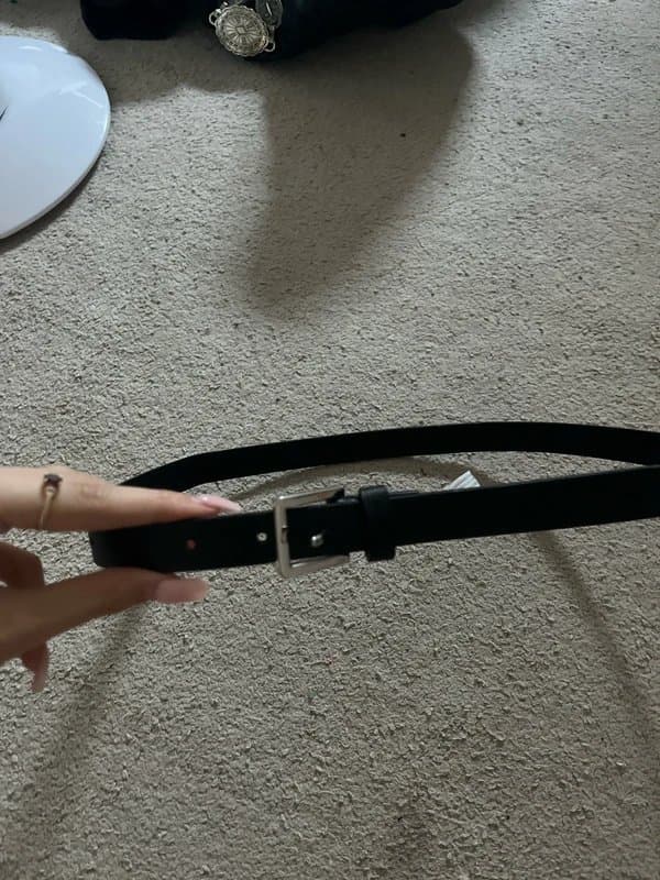 New Look silver buckled belt adjustable