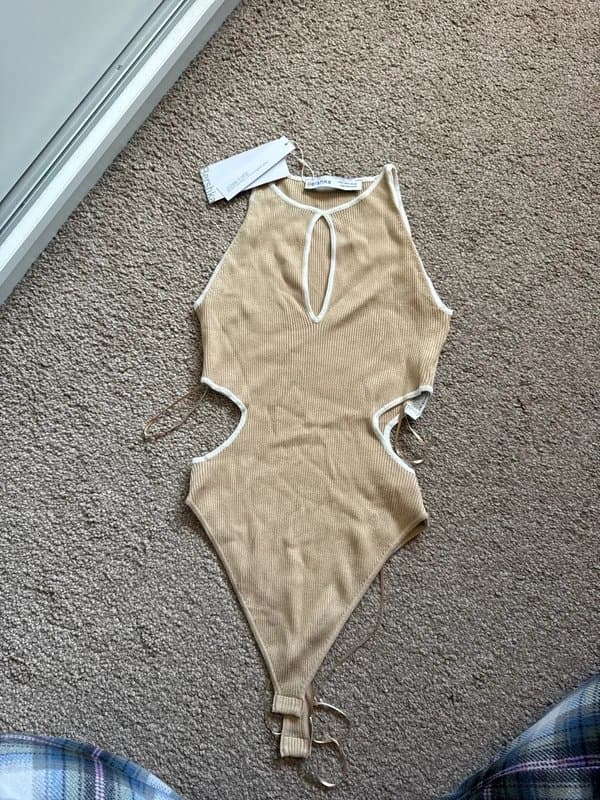 Bershka Bershka body suit with cut out details