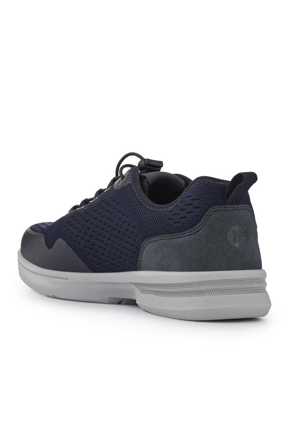 Pavers Pavers Men's Bungee-Laced Memory Foam Shoes in Navy - 3