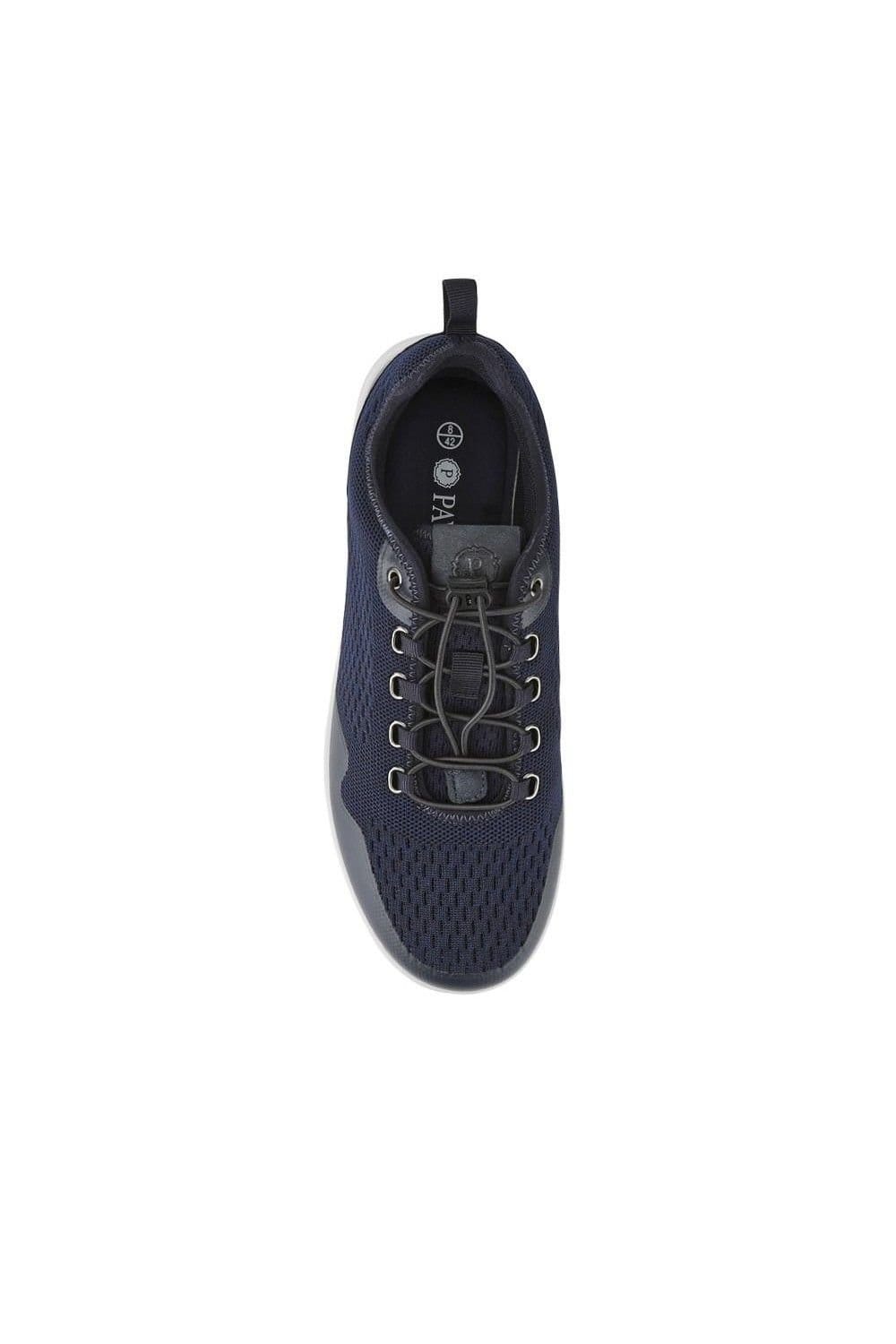 Pavers Pavers Men's Bungee-Laced Memory Foam Shoes in Navy - 4