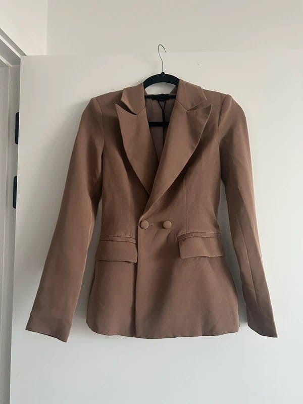 ASOS Brown Double-Breasted Blazer